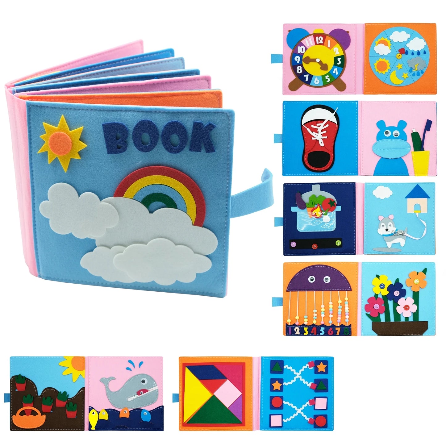 Montessori Toddlers Busy Story Book