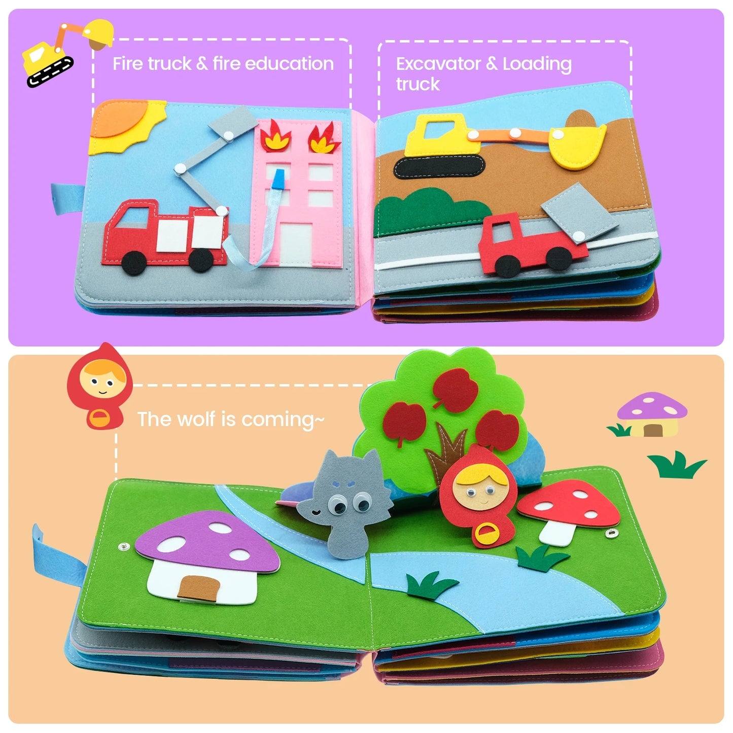 Montessori Toddlers Busy Story Book